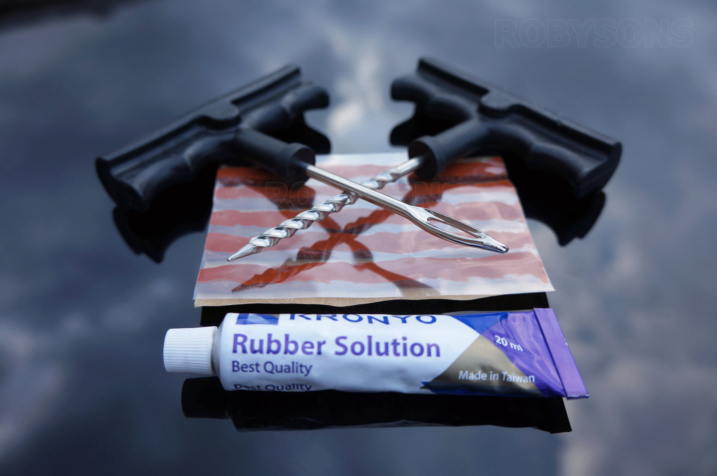 KRONYO UNIVERSAL EMERGENCY TUBELESS TYRE PUNCTURE REPAIR KIT
