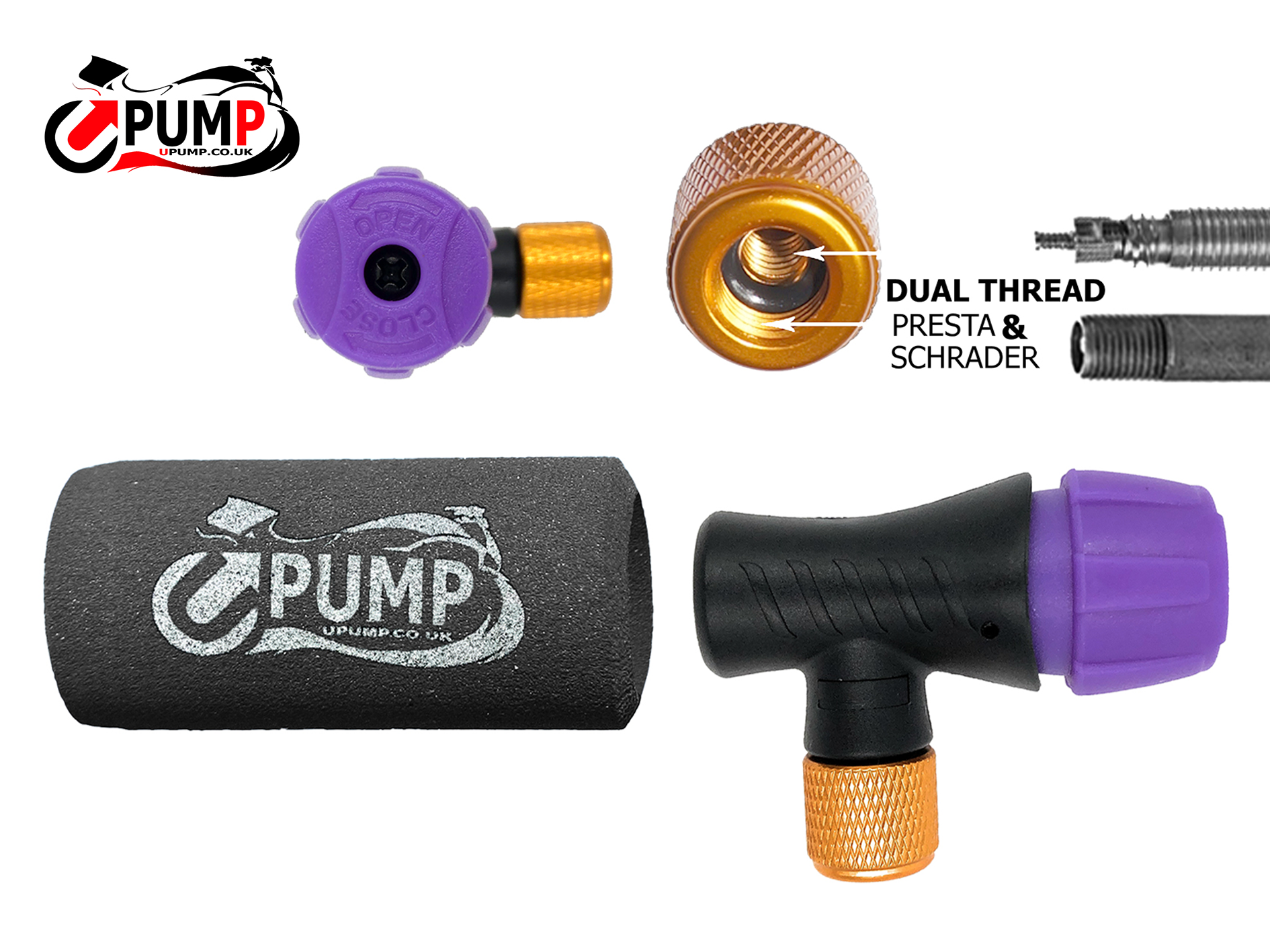Schrader top tyre inflator